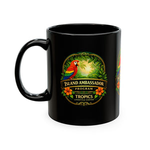 Tropical Parrot Coffee Mug — "Island Ambassador" Ceramic Cup