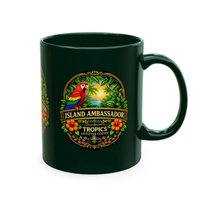 Tropical Parrot Coffee Mug — "Island Ambassador" Ceramic Cup