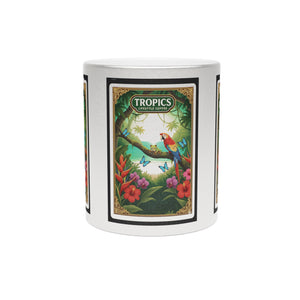 Tropical Metallic Mug, Gold or Silver - Seaside Rainforest Friends
