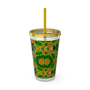 Tropical Tumbler with Straw | 16 oz: Kaleido Orchid