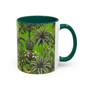Accent Color Coffee Mug, Many Colors - 11oz & 15oz / Tropical Fruit, Green