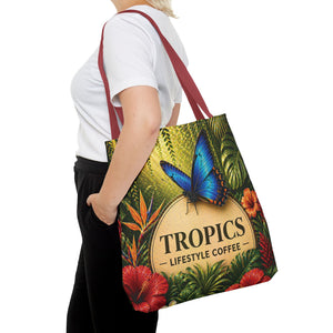 Rainforest Butterfly Coffee Brand Tote Bag - 3 Sizes