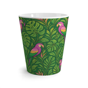 Latte White Mug - Parrot Family/Pink