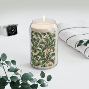 Tropical Palm Mosac Soy Candle — 13.75 oz Scented Jar, 3 scents