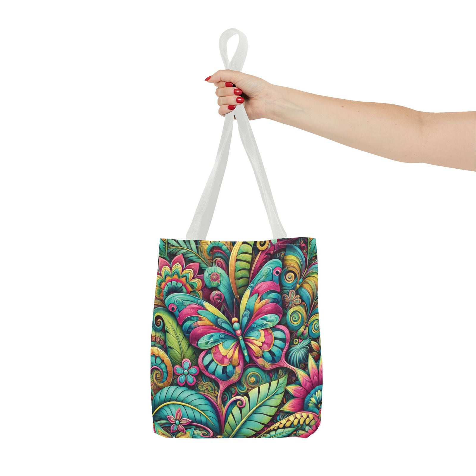 Rainforest Butterfly Pop Tote Bag - 3 Sizes