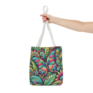 Rainforest Butterfly Pop Tote Bag - 3 Sizes