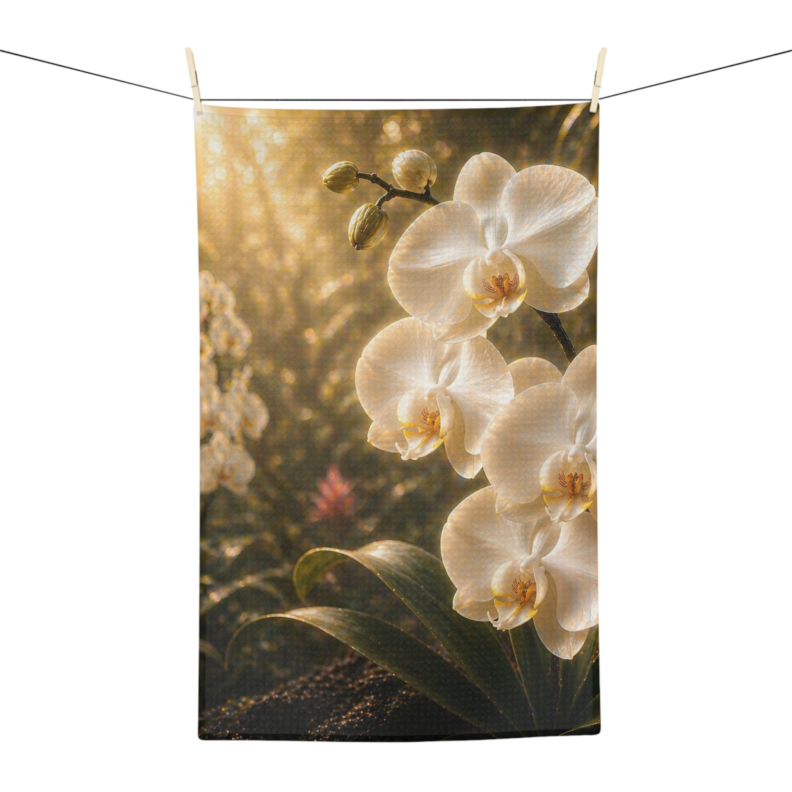 Pearl Orchid Microfiber Coffee & Tea Towel