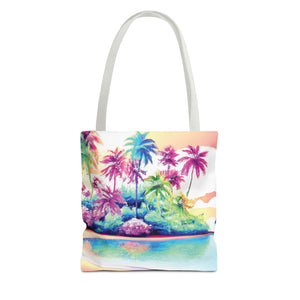 Watercolor Beach Tote Bag - 3 Sizes