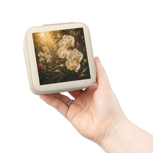 Pearl Orchid Jewelry Travel Case — Compact Floral Travel Jewelry Organizer