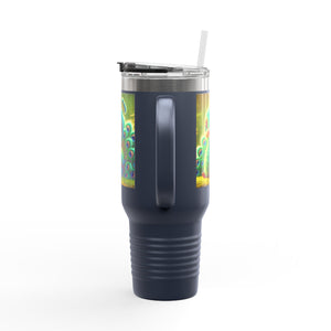 Insulated Travel Mug, 40oz / Baby Peacock - Perfect for Outdoor Adventures