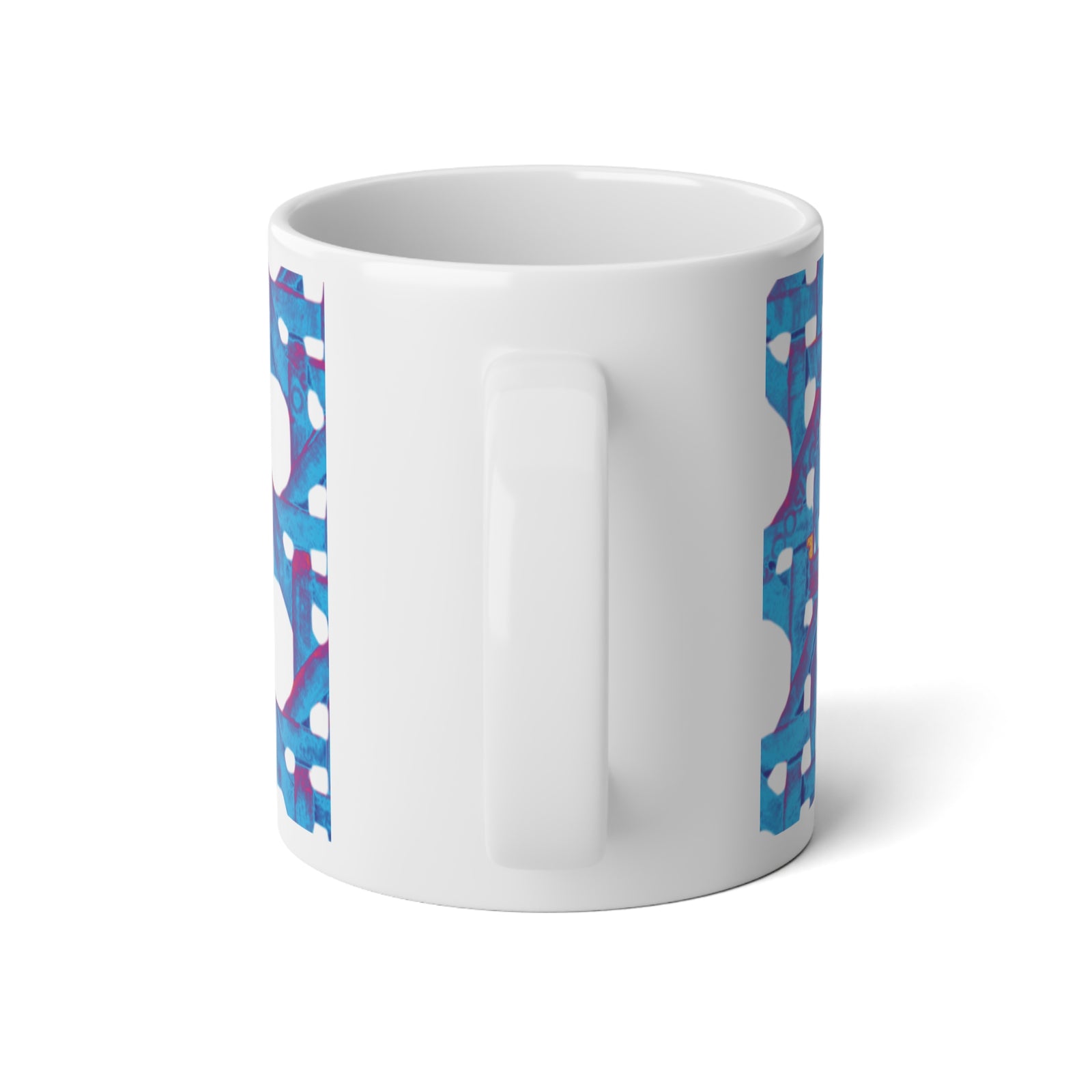 Jumbo Mug, 20oz, Chair Wicker Turquoise | Tropical Coffee Cup