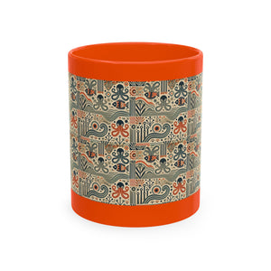 Tropical Coffee Mug — 'Tropics Lifestyle Coffee' Floral Parrot Ceramic Mug