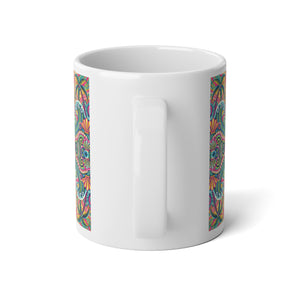 Jumbo Mug, 20oz, Kaleido Bay | Tropical Coffee Cup