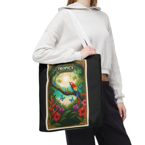 Tote Bag — Parrot Friends at Seashore, TLC Logo