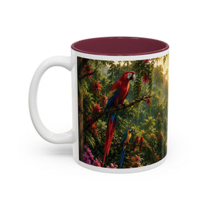 Tropical Waterfall Mug – Lush Jungle Scenic Accent Coffee Cup (11oz/15oz)