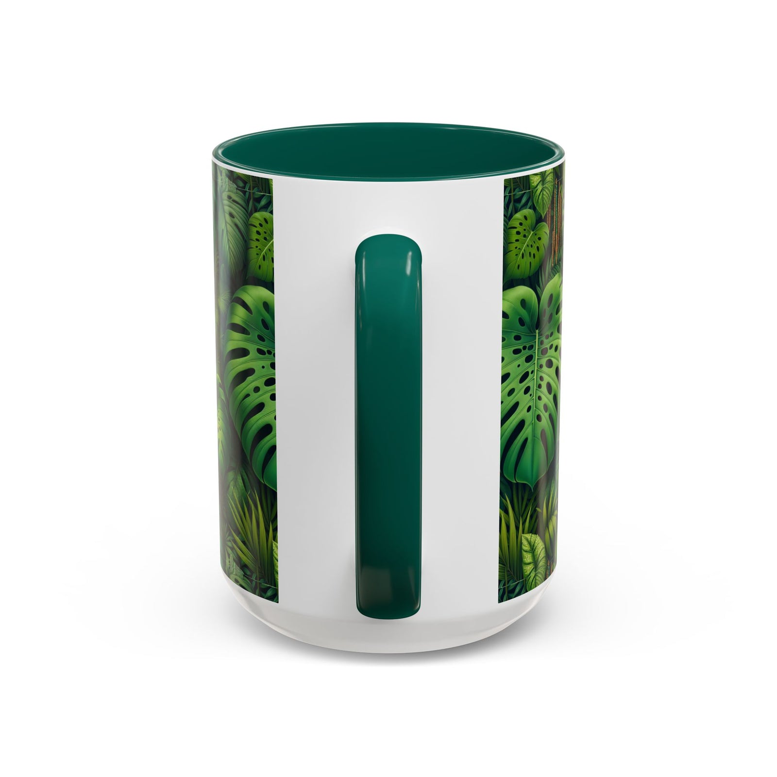 Accent Color Coffee Mug, Many Colors - 11oz & 15oz / Rainforest Greenery