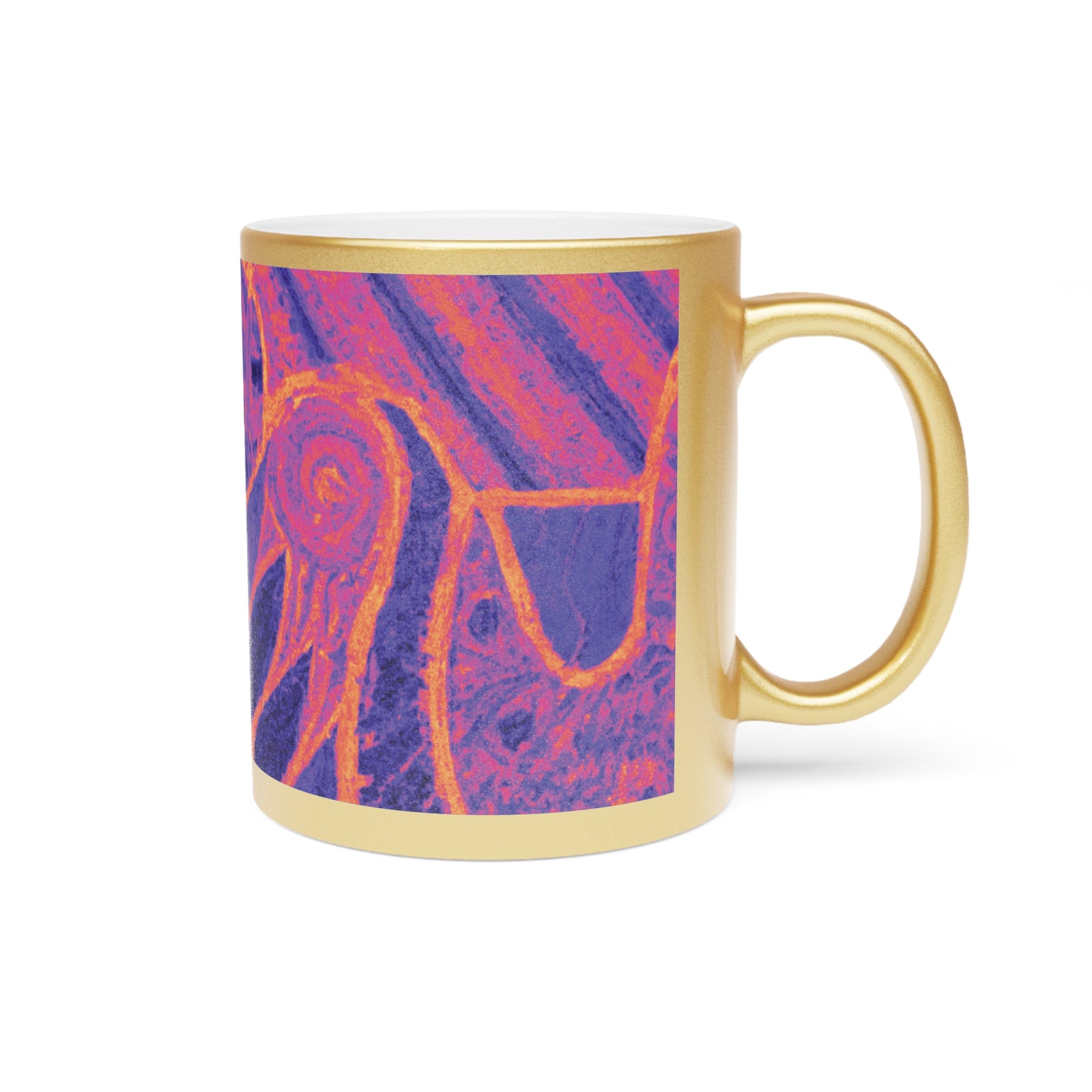 Tropical Metallic Mug, Gold or Silver - Amazon Whimsy, Heatwave