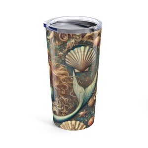 20oz Tropical Glossy Tumbler, Stainless Steel / Mermaid Royale