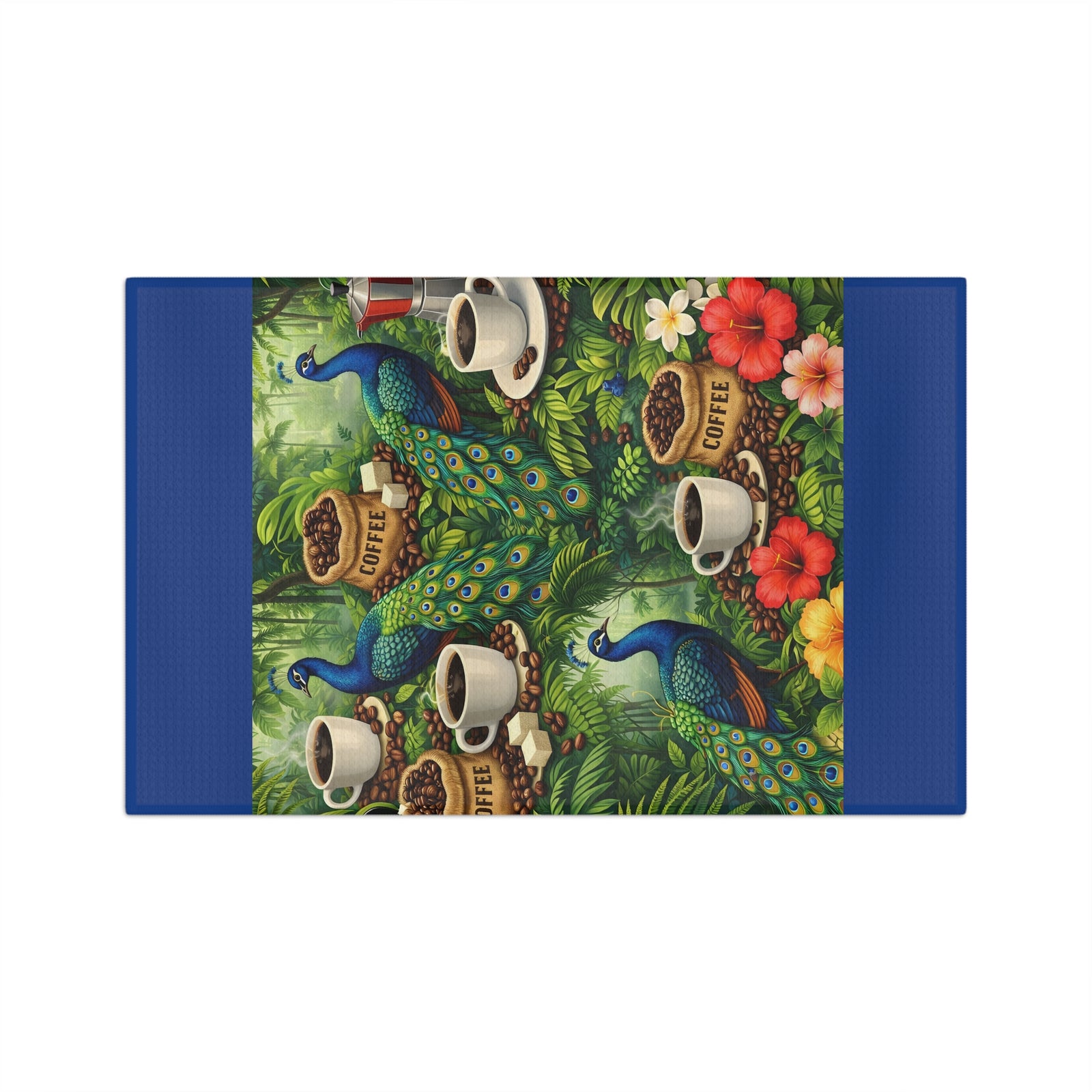 Tropical Microfiber Coffee/Tea Towel – Peacocks & Coffee