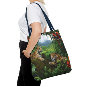 Jaguars and Parrots Tote Bag - 3 Sizes