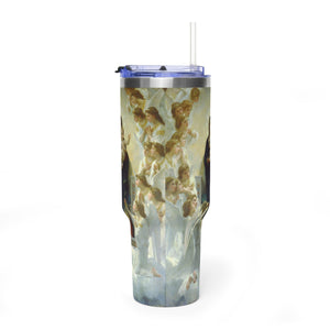 40oz Vacuum Tumbler - Madonna and Child with Angels Stainless Travel Mug