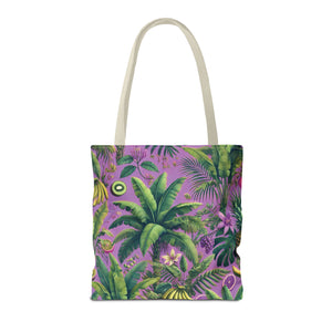 More Tropical Fruit/Deep Lilac Tote Bag - 3 Sizes