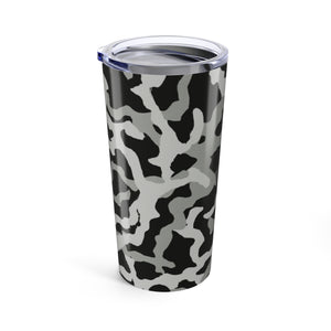20oz Tropical Glossy Tumbler / Coral Threads Noir