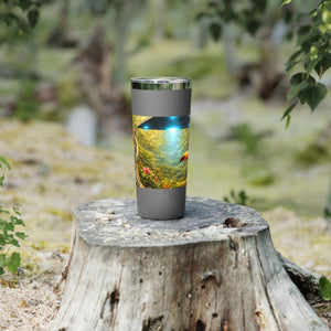 22oz Insulated Tumbler/Vacuum Copper Travel Cup — UFO, Tiger & Toucan
