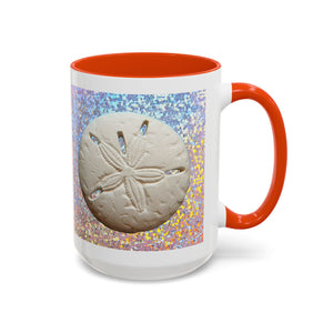 Colorful Mugs (11oz, 15oz), Disco Sand Dollar