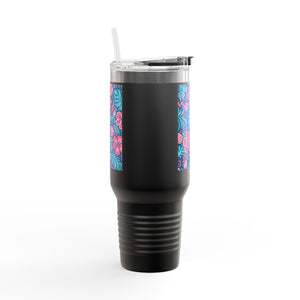 Insulated Travel Mug, 40oz / Beach Dreams, Turquoise