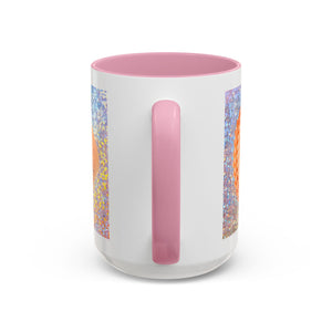 Colorful Mugs (11oz, 15oz), Disco Orange Scallop