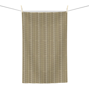 Tropical Microfiber Coffee/Tea Towel – Tan Woven Rattan