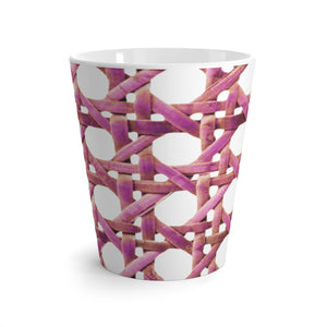 Latte White Mug - Hibiscus Beach Chair Wicker