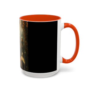 Colorful Mugs (11oz, 15oz), Three Mermaid Sisters, Black