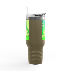Insulated Travel Mug, 40oz / Palm Glow Green - Perfect for Outdoor Adventures