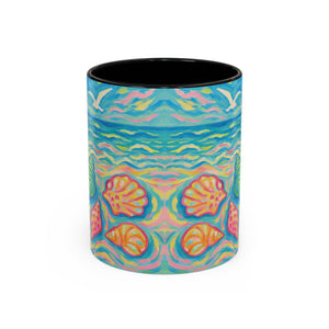 Copy of Accent Coffee Mug (11, 15oz), 8 Colors - Glow Seashells