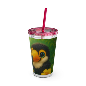 Tropical Tumbler with Straw | 16 oz: Baby Toucans