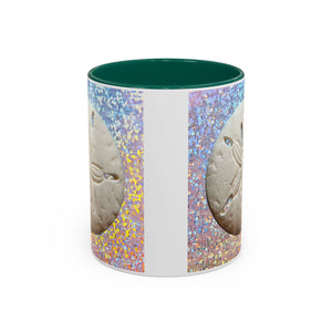 Colorful Mugs (11oz, 15oz), Disco Sand Dollar