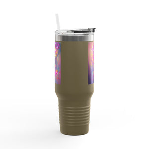 Fantasy Orchids Insulated Travel Mug - 40oz - Perfect for Outdoor Adventures