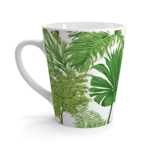 Latte White Mug - Perfect for Plant Lovers & Coffee Enthusiasts / Fantasy Palms
