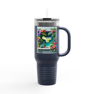 Insulated Travel Mug, 40oz / Tropical Margarita - Perfect for Outdoor Adventures
