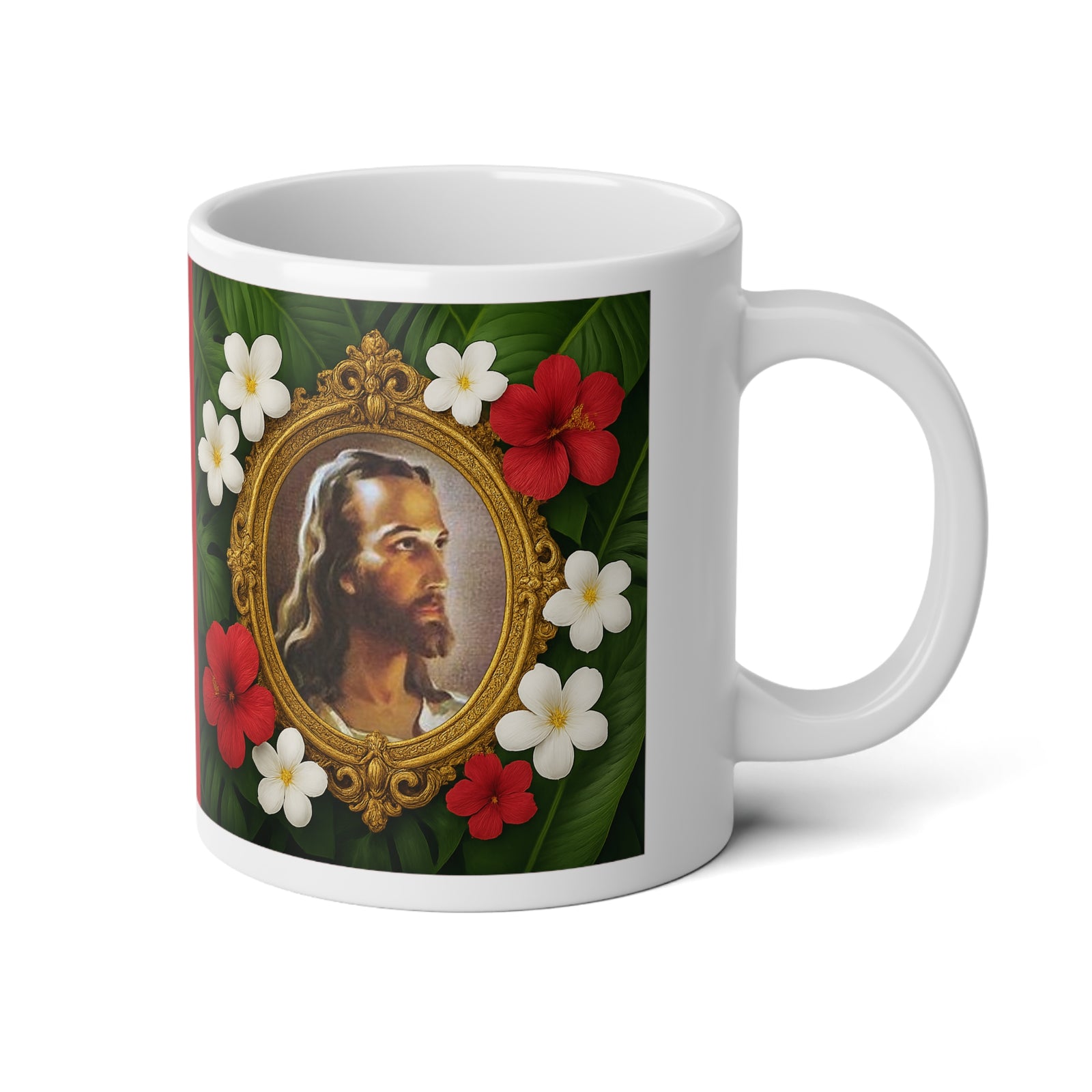 Religious Jumbo Mug, 20oz, Head of Christ | Tropical Coffee Cup