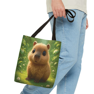 Baby Capybara Tote Bag - 3 Sizes