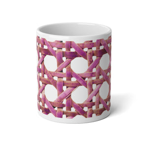 Jumbo Mug, 20oz, Chair Wicker Pink | Tropical Coffee Cup