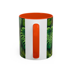 Accent Color Coffee Mug, Many Colors - 11oz & 15oz / Rainforest Greenery