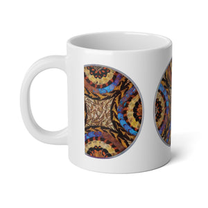 Jumbo Mug, 20oz, Real Morpho Brazil Butterfly Plate | Tropical Coffee Cup