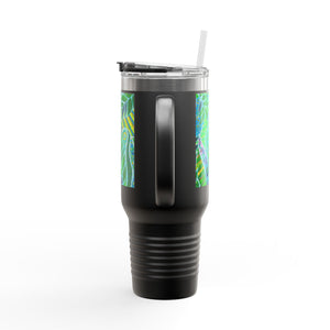 Amazon Whimsy/Green Insulated Travel Mug - 40oz - Perfect for Outdoor Adventures
