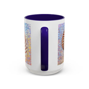 Colorful Mugs (11oz, 15oz), Disco Tiger Stripe Nautilus
