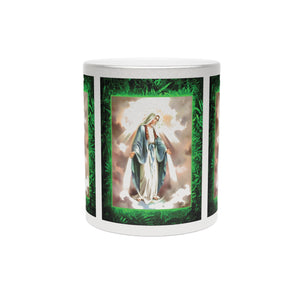 Tropical Metallic Mug, Religious, Silver - Our Lady of Grace