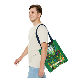 Tote Bag ~ Jungle Parrots & Butterflies